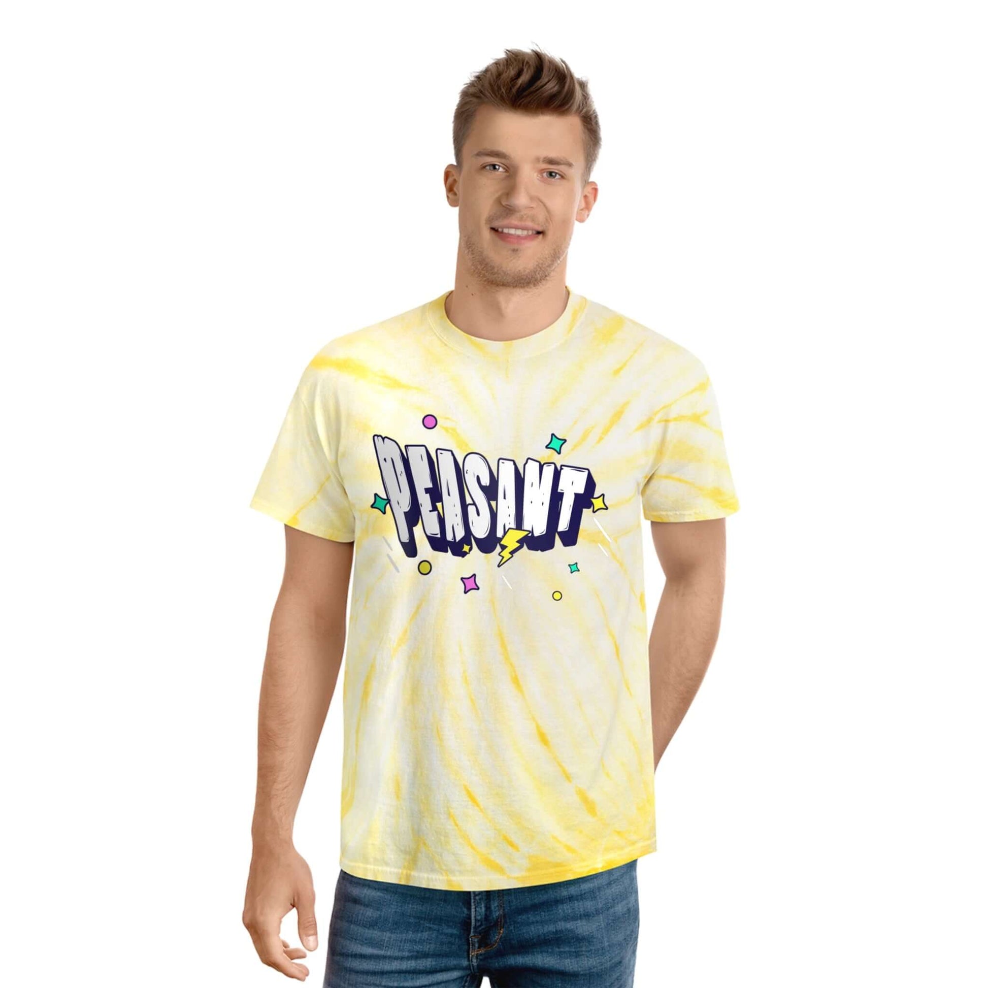 Peasant Sarcastic Funny Tie-Dye Tee, Cyclone Shirt, Brand63