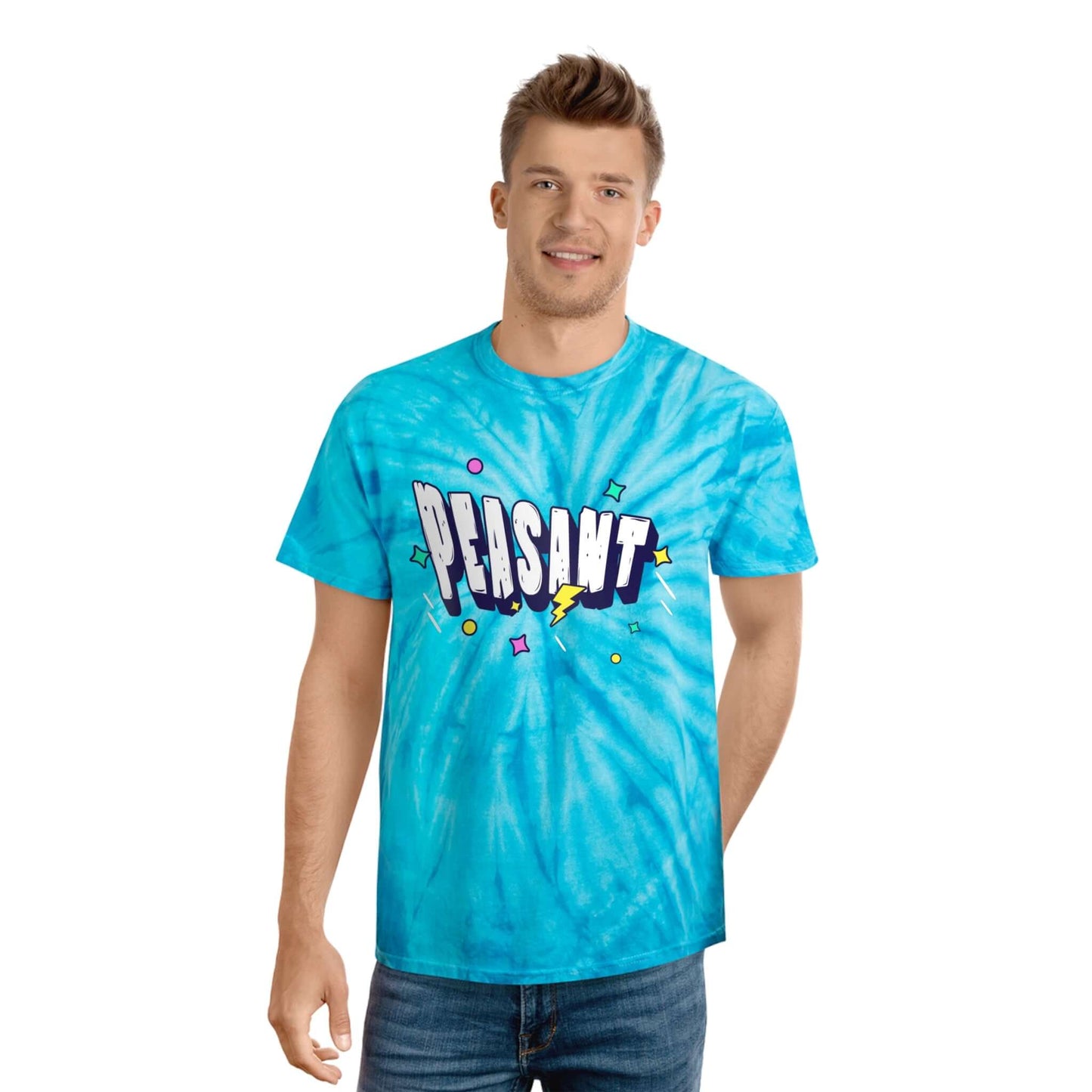 Peasant Sarcastic Funny Tie-Dye Tee, Cyclone Shirt, Brand63