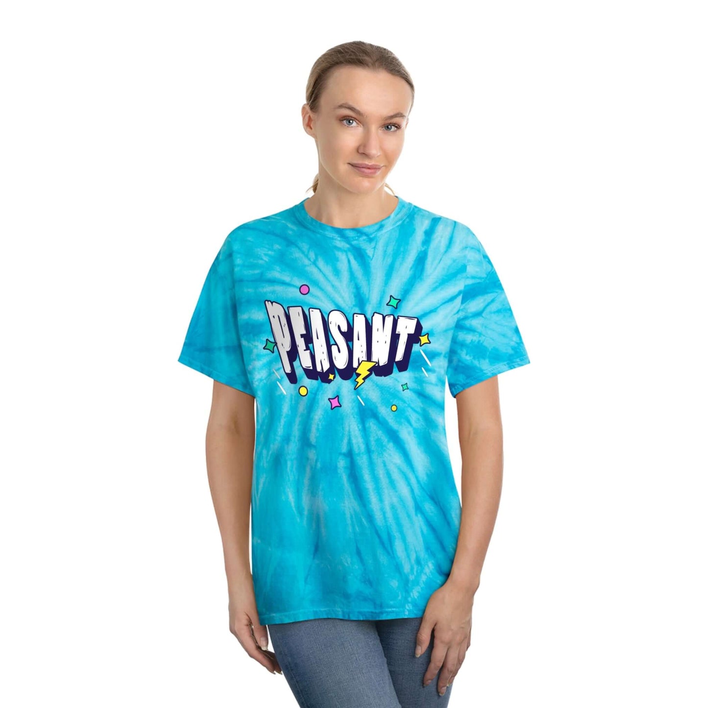 Peasant Sarcastic Funny Tie-Dye Tee, Cyclone Shirt, Brand63