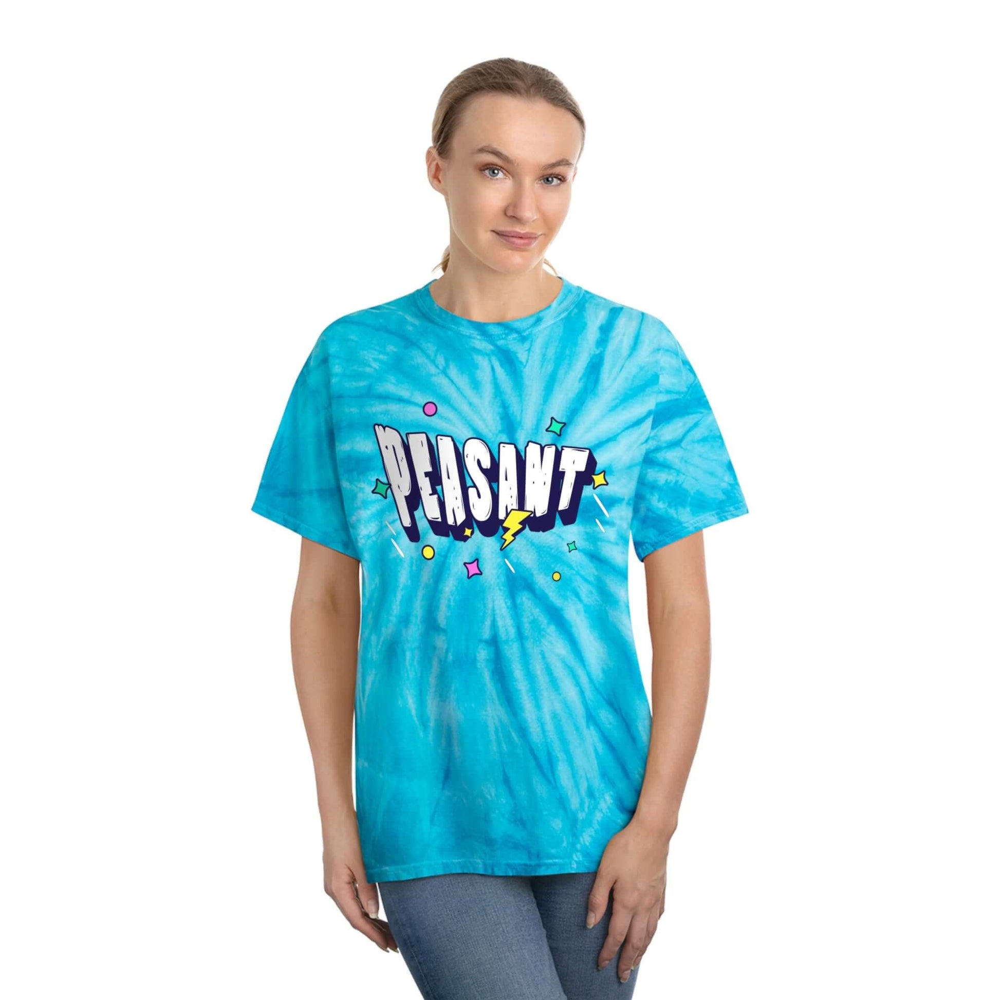 Peasant Sarcastic Funny Tie-Dye Tee, Cyclone Shirt, Brand63