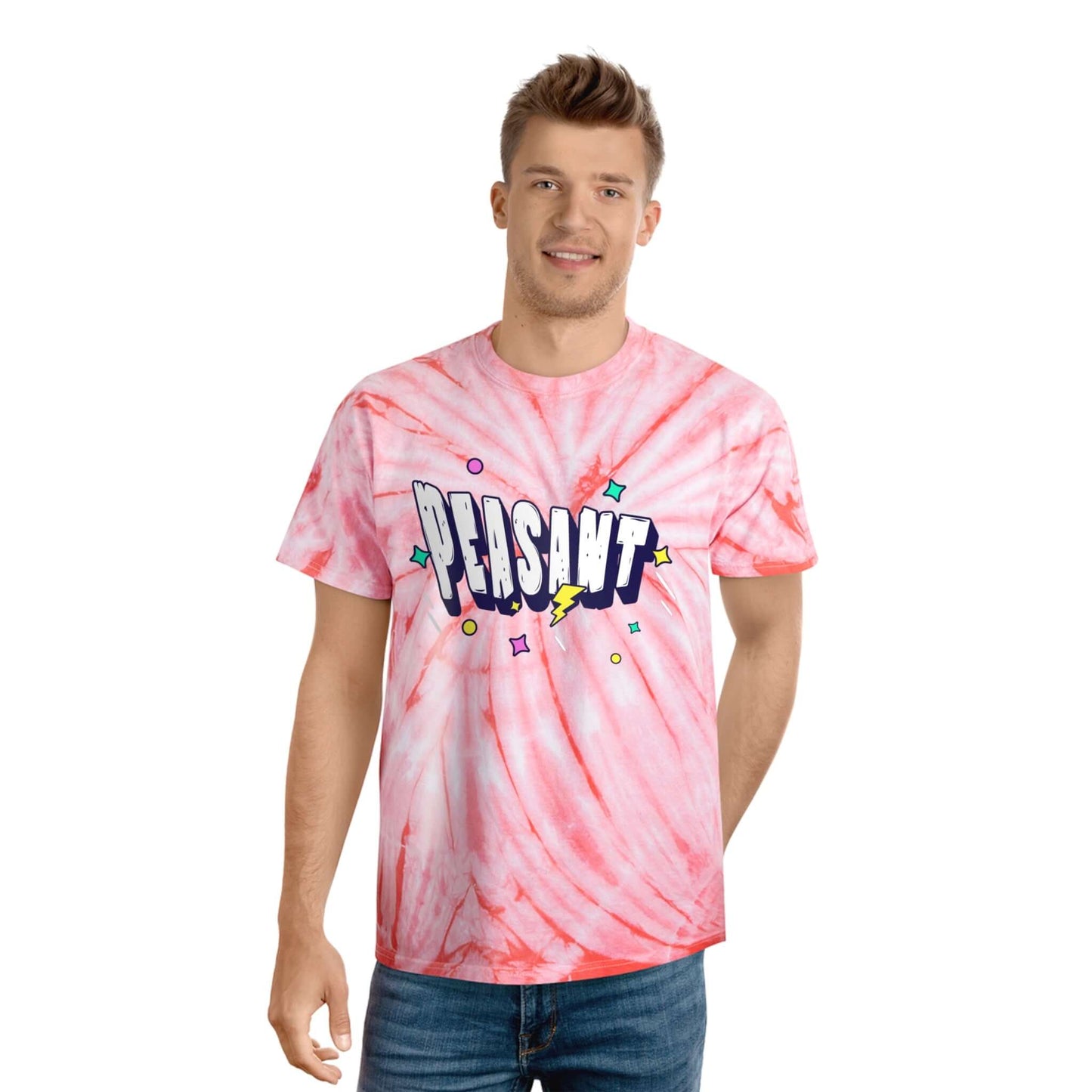 Peasant Sarcastic Funny Tie-Dye Tee, Cyclone Shirt, Brand63