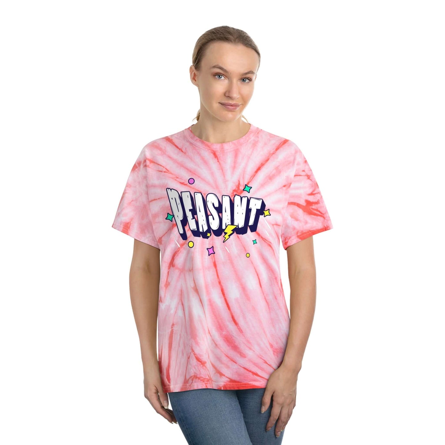 Peasant Sarcastic Funny Tie-Dye Tee, Cyclone Shirt, Brand63