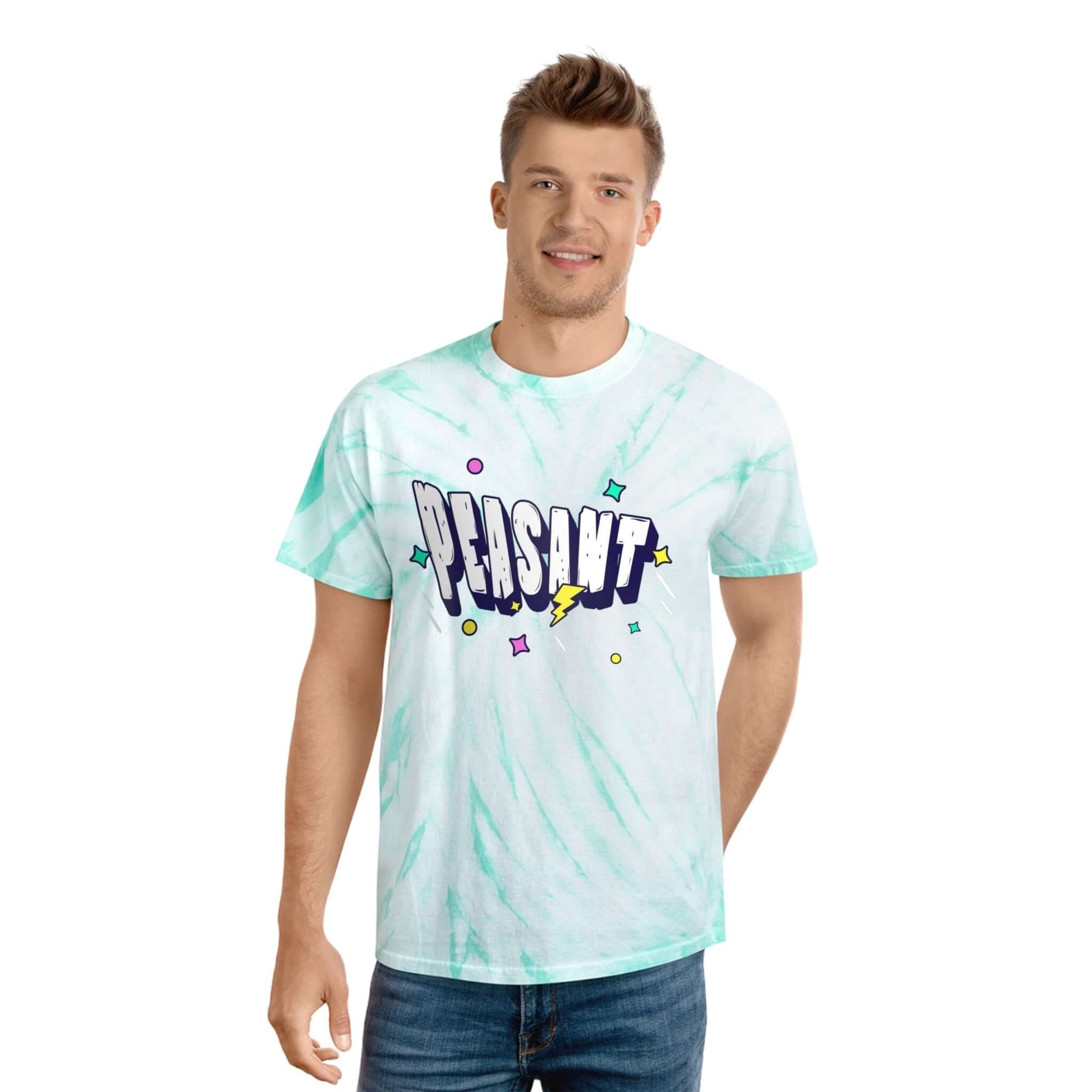 Peasant Sarcastic Funny Tie-Dye Tee, Cyclone Shirt, Brand63