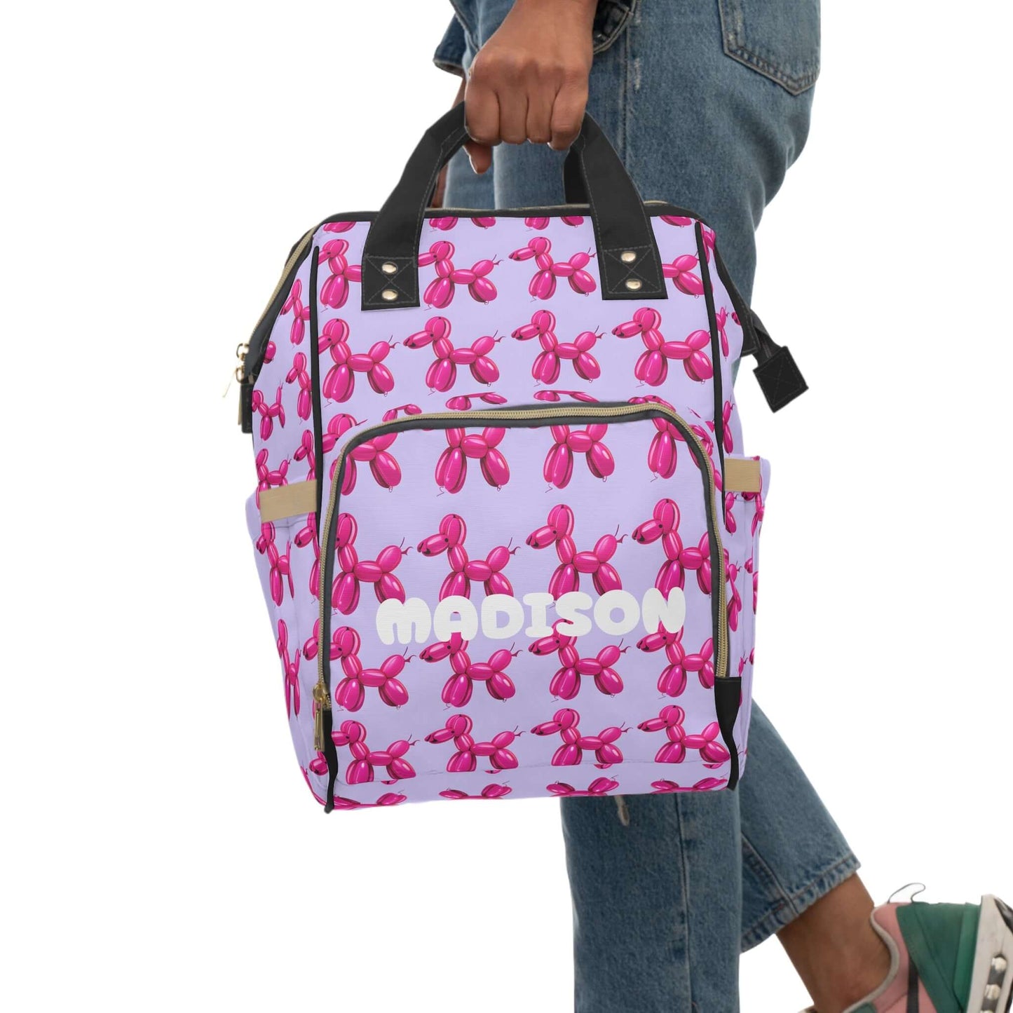 Personalized Balloon-Dog Baby Diaper Bag, Brand63