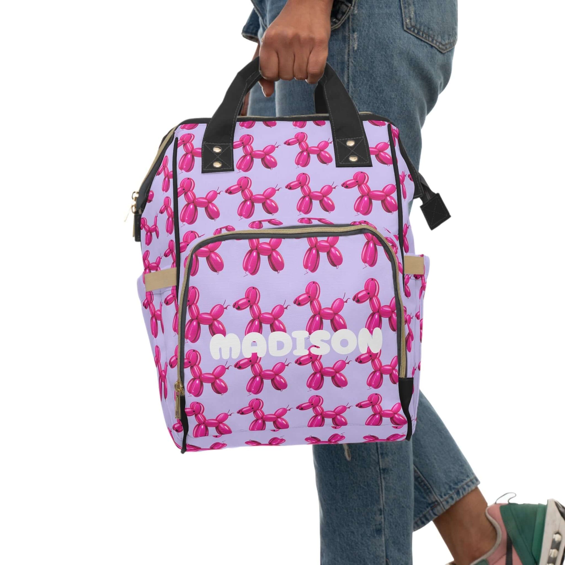 Personalized Balloon-Dog Baby Diaper Bag, Brand63
