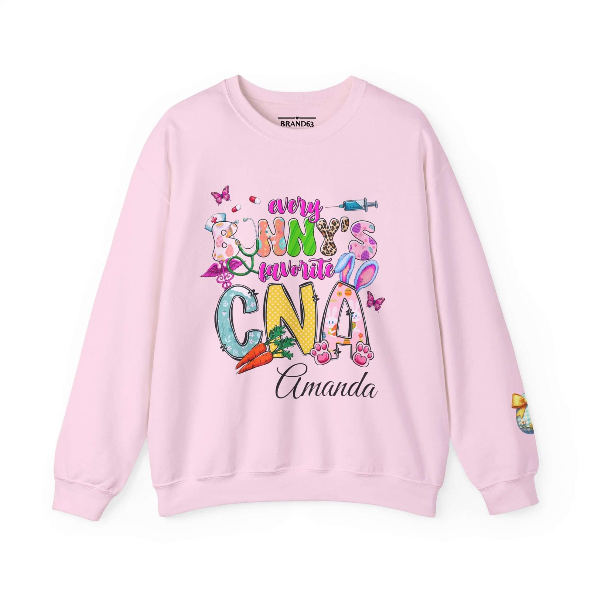 Personalized CNA Easter Bunny Sweatshirt, Brand63