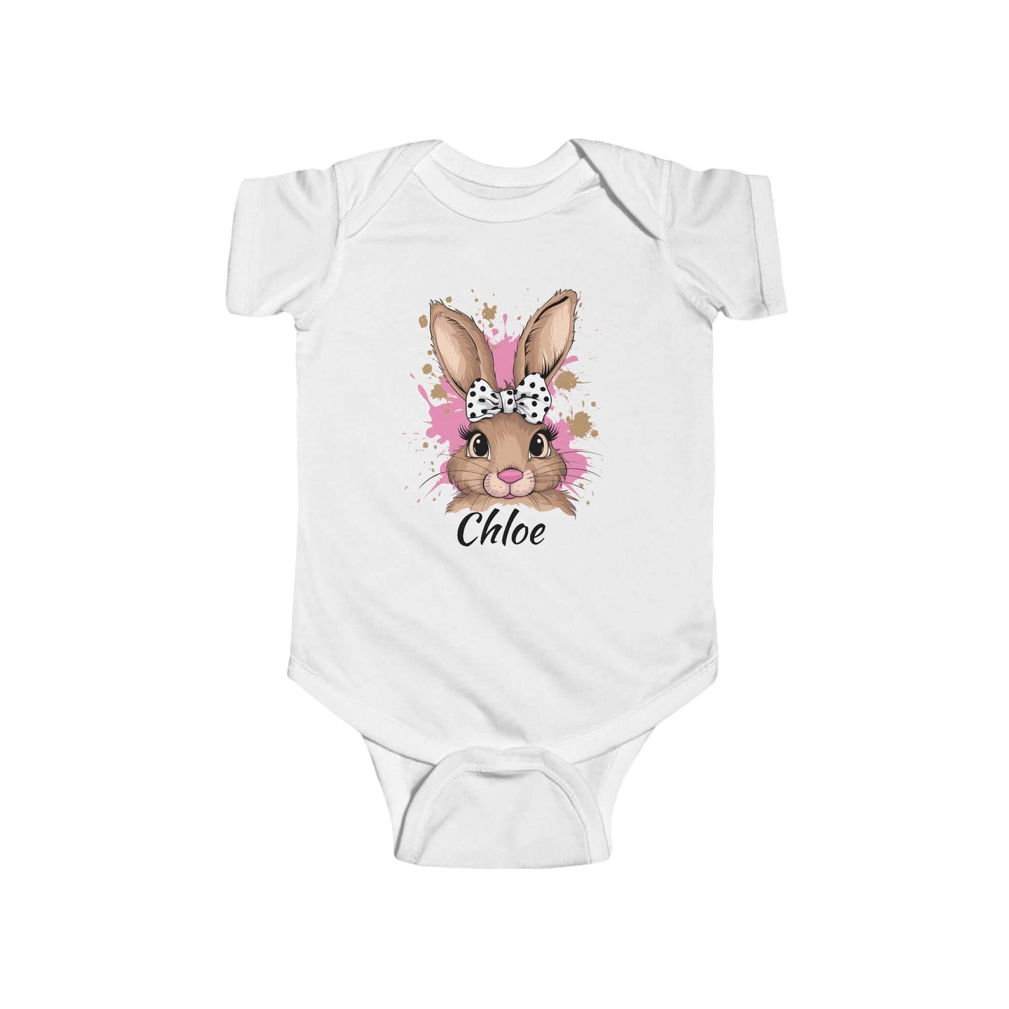 Personalized Name Easter Bunny Infant Onesie, Brand63