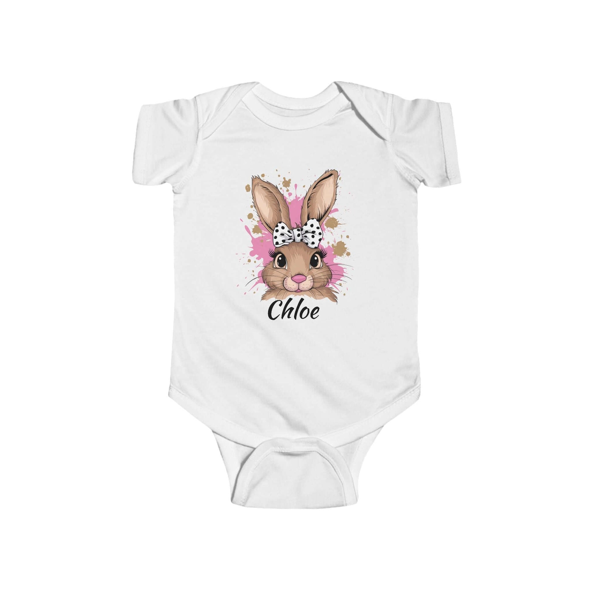 Personalized Name Easter Bunny Infant Onesie, Brand63
