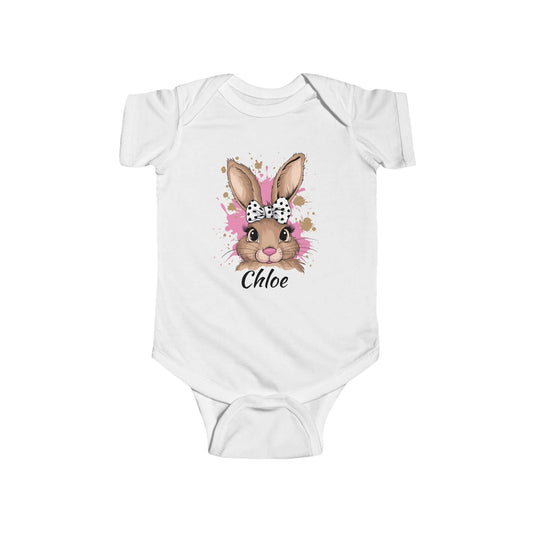 Personalized Name Easter Bunny Infant Onesie, Brand63