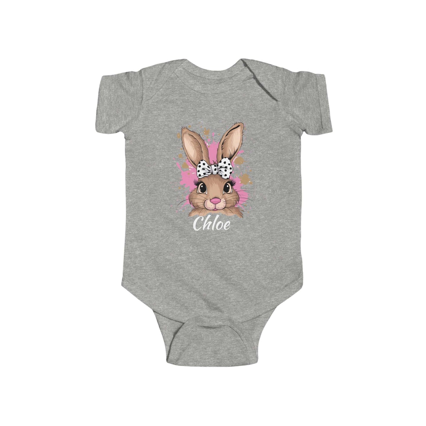Personalized Name Easter Bunny Infant Onesie, Brand63