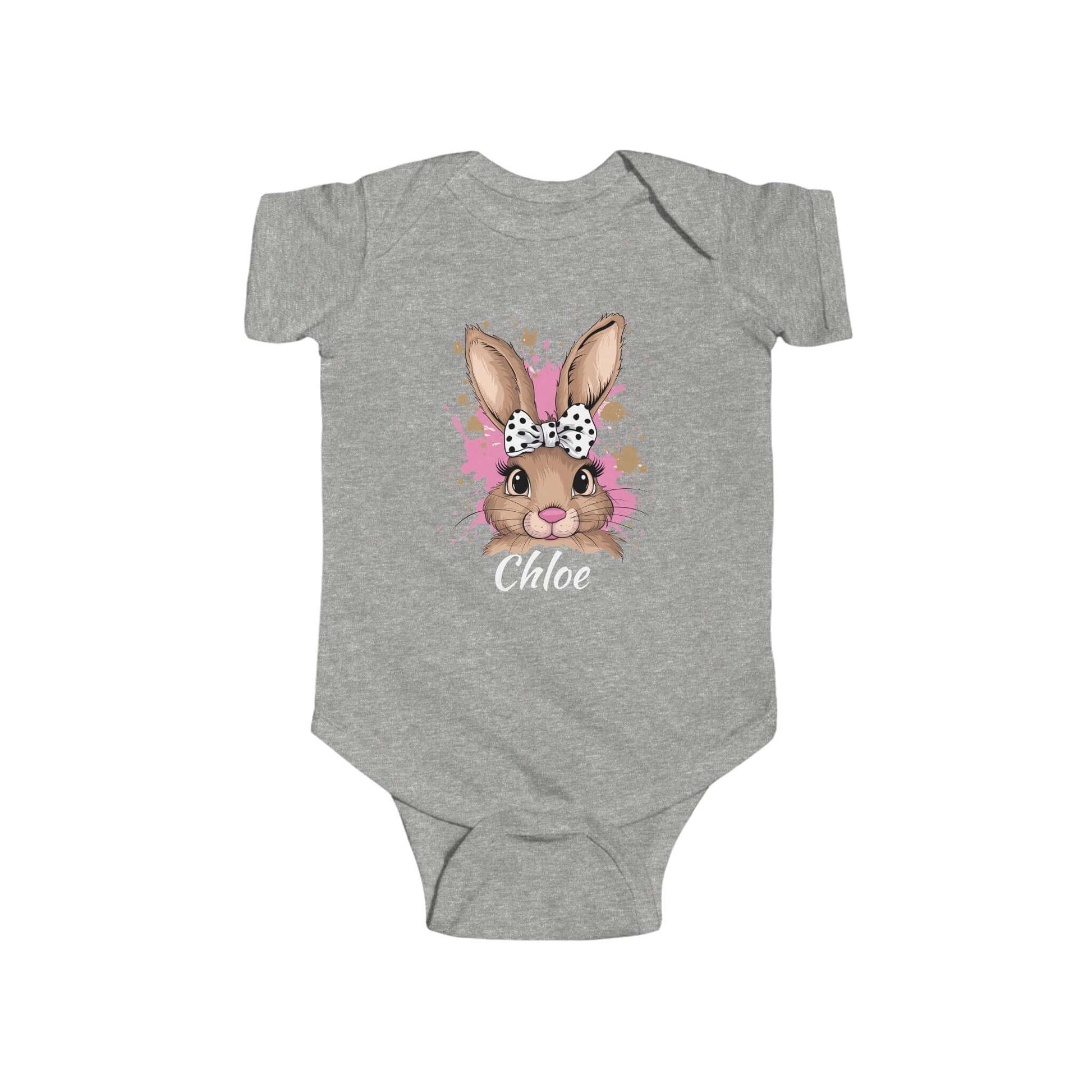 Personalized Name Easter Bunny Infant Onesie, Brand63