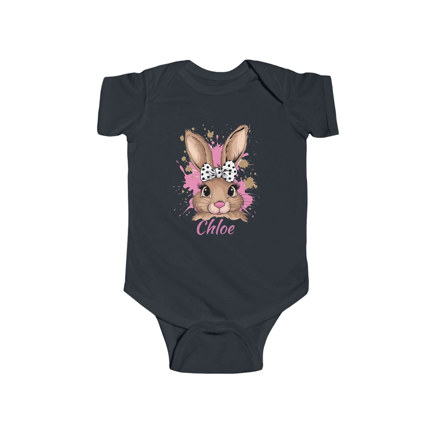 Personalized Name Easter Bunny Infant Onesie, Brand63