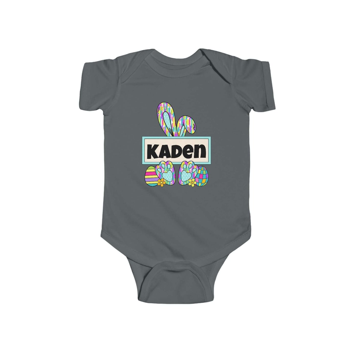 Personalized Name Easter Bunny Infant Onesie-Tshirt, Brand63