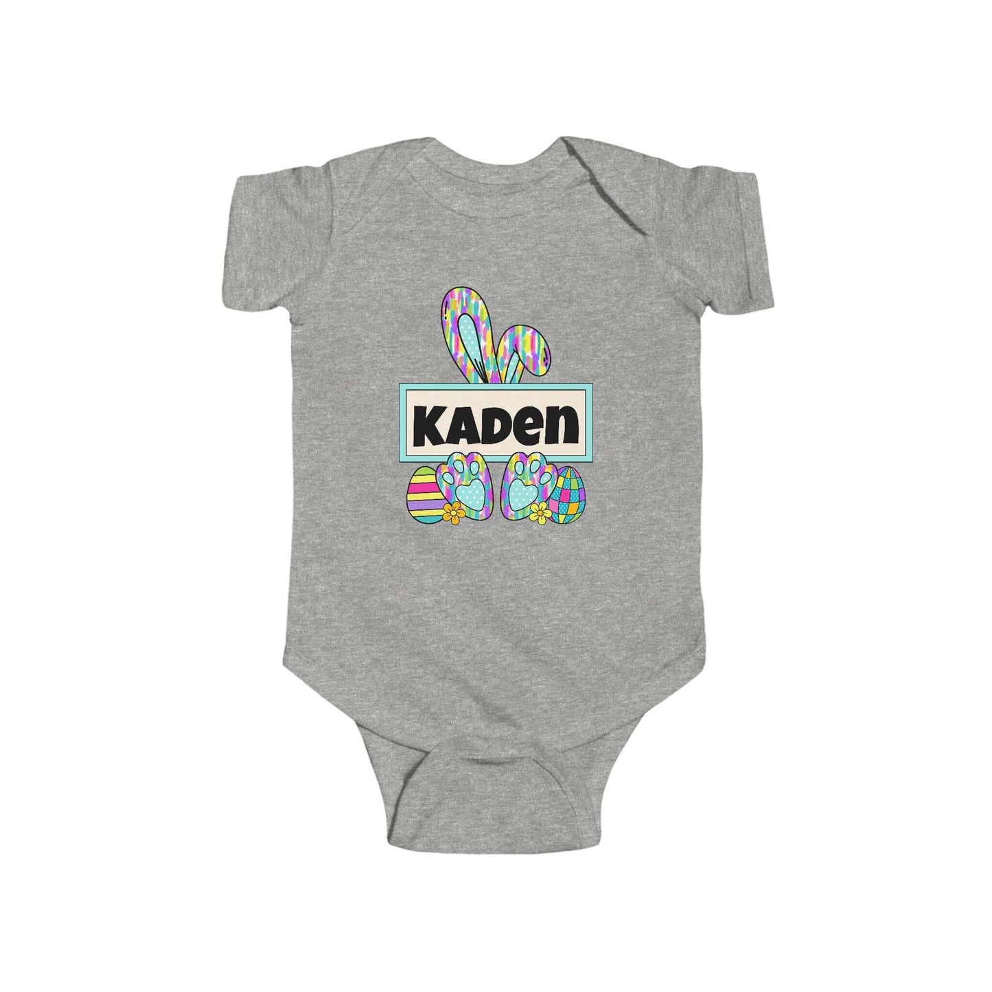 Personalized Name Easter Bunny Infant Onesie-Tshirt, Brand63