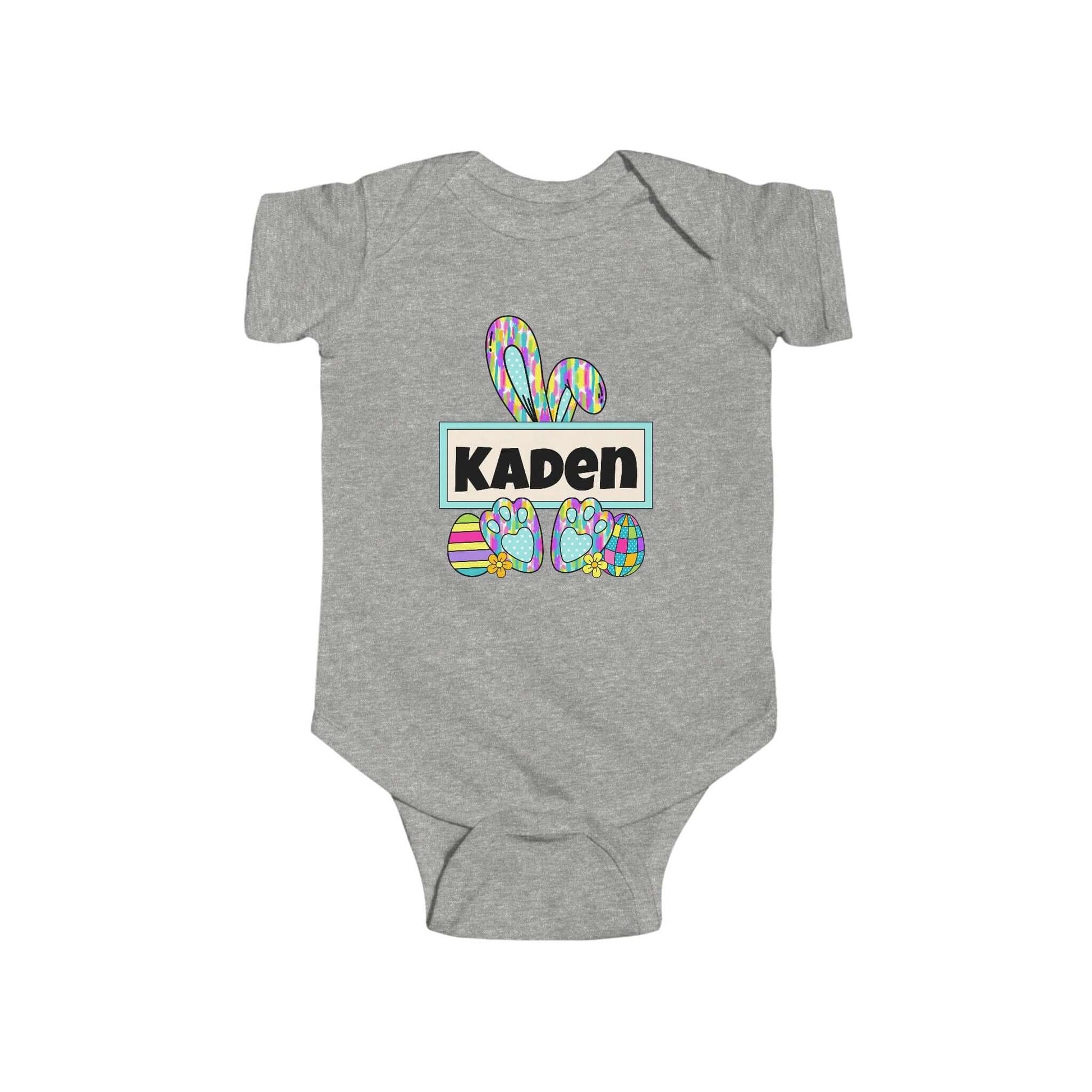 Personalized Name Easter Bunny Infant Onesie-Tshirt, Brand63