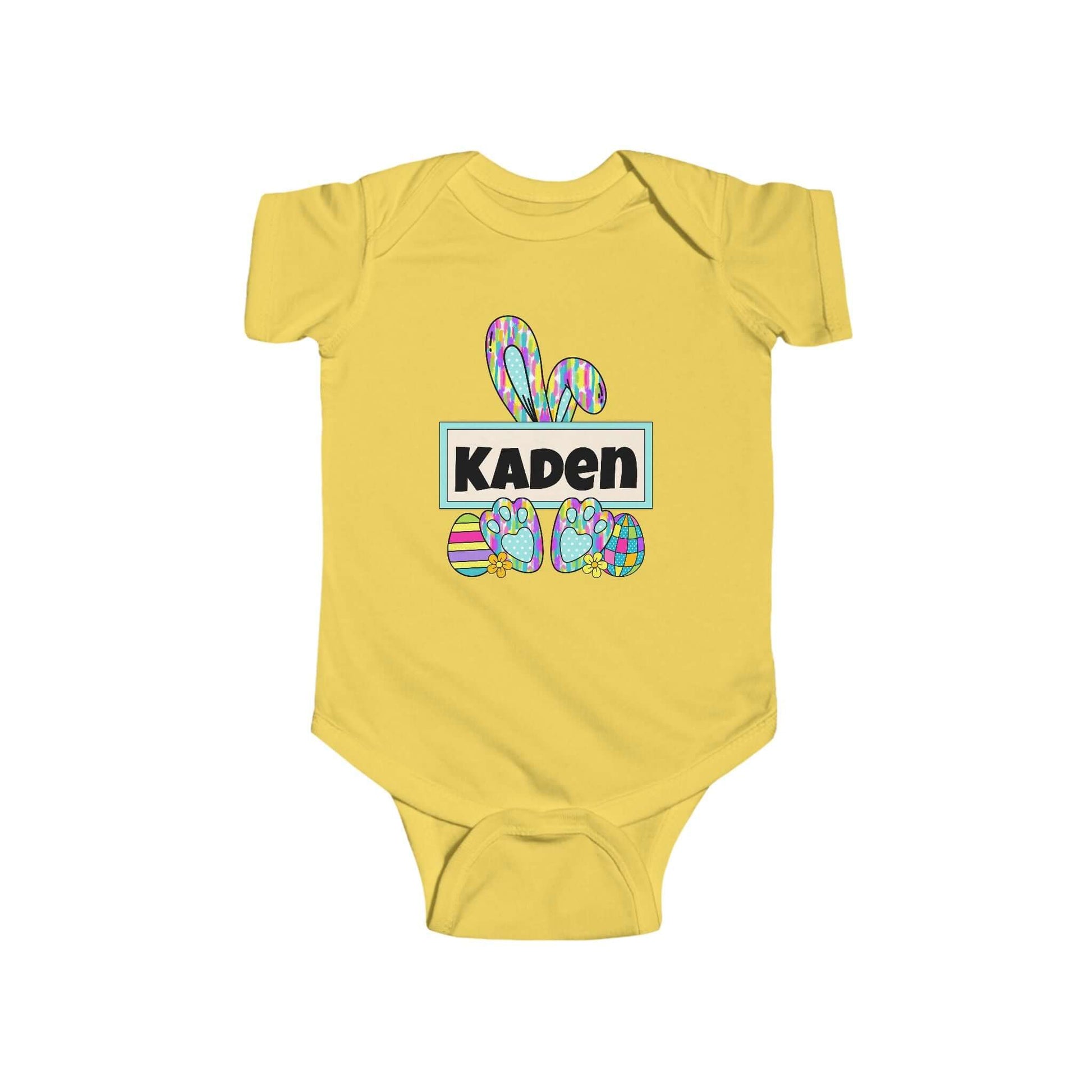 Personalized Name Easter Bunny Infant Onesie-Tshirt, Brand63