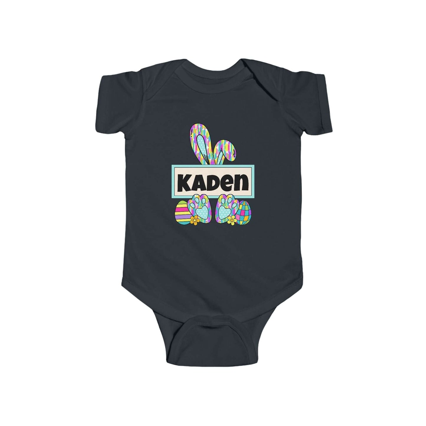Personalized Name Easter Bunny Infant Onesie-Tshirt, Brand63