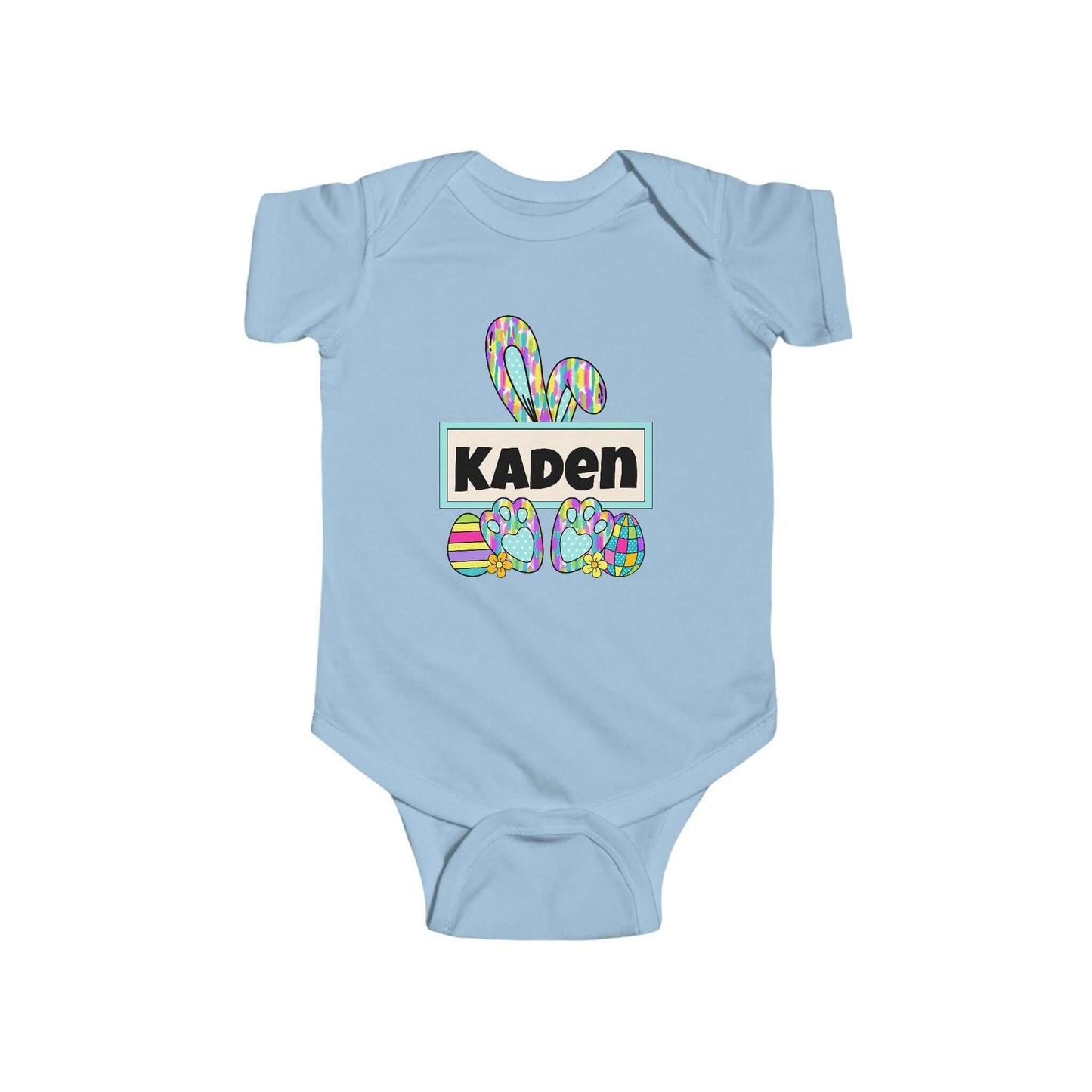 Personalized Name Easter Bunny Infant Onesie-Tshirt, Brand63