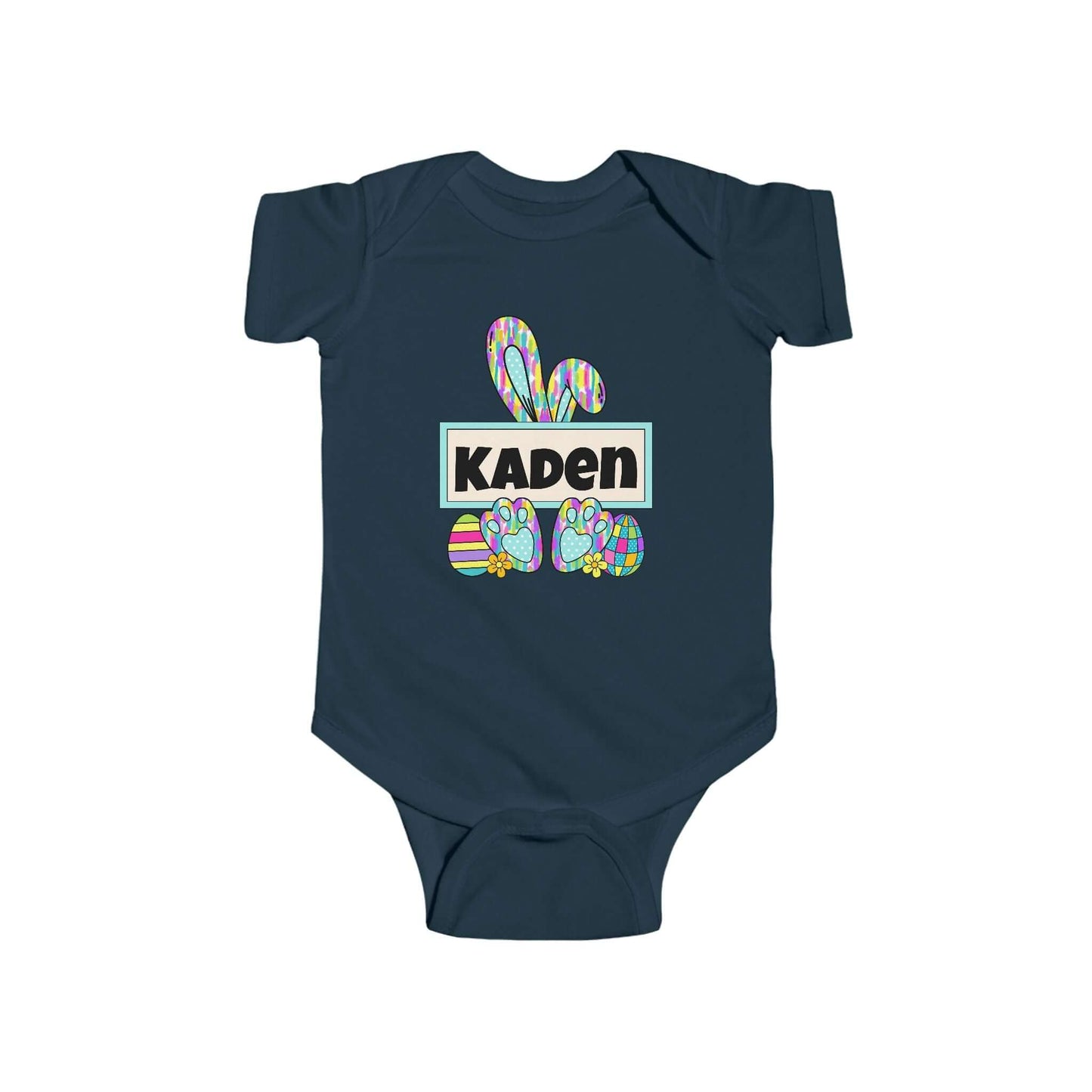 Personalized Name Easter Bunny Infant Onesie-Tshirt, Brand63