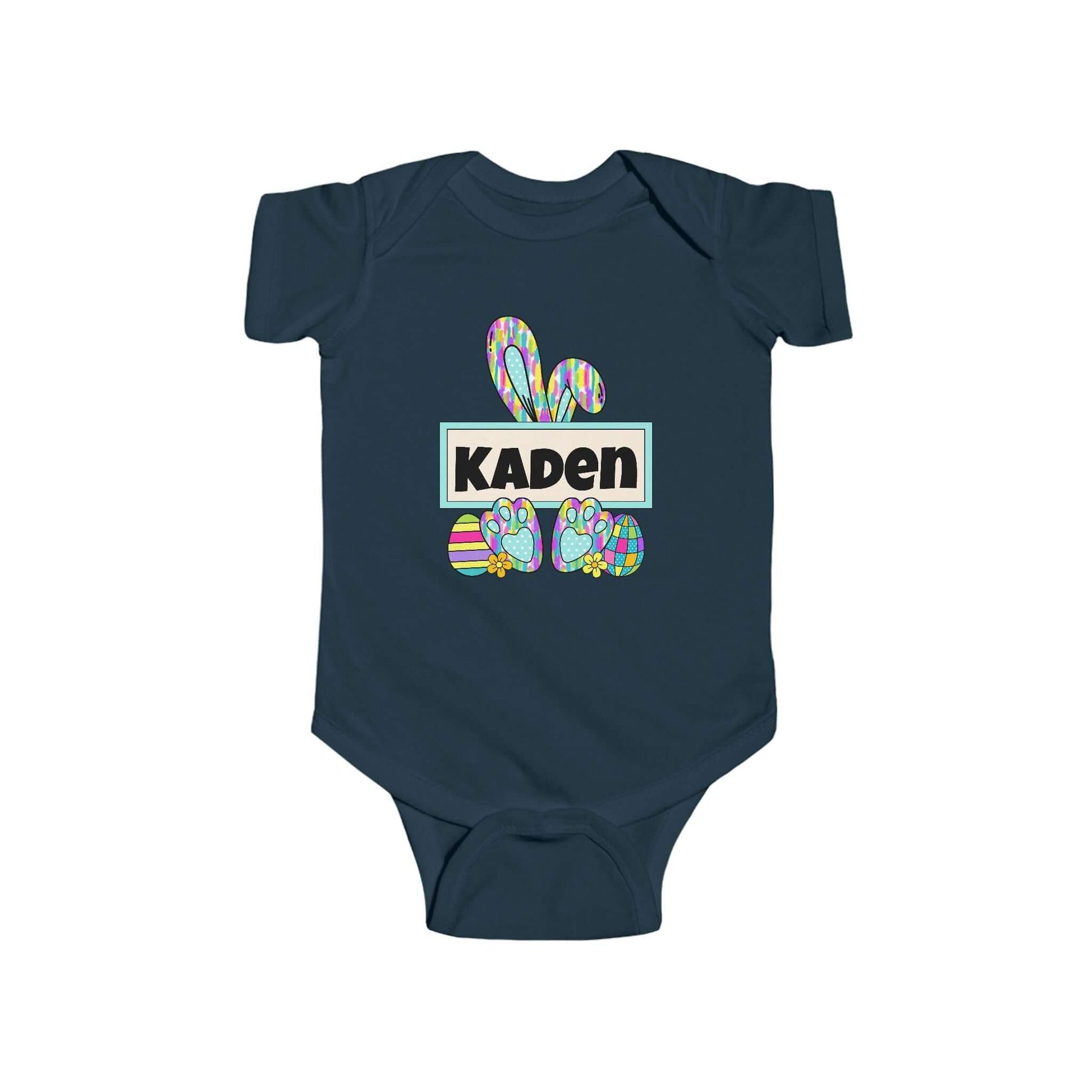 Personalized Name Easter Bunny Infant Onesie-Tshirt, Brand63