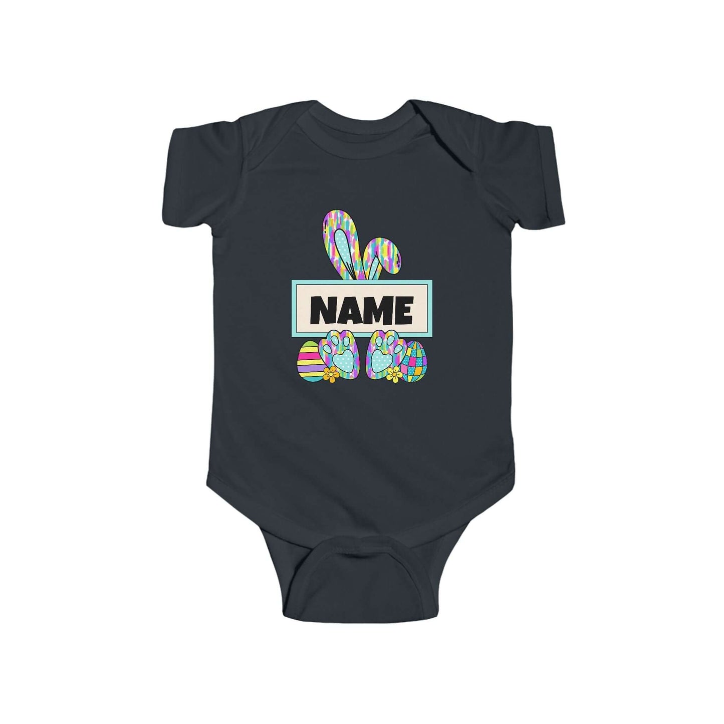 Personalized Name Easter Bunny Infant Onesie-Tshirt, Brand63