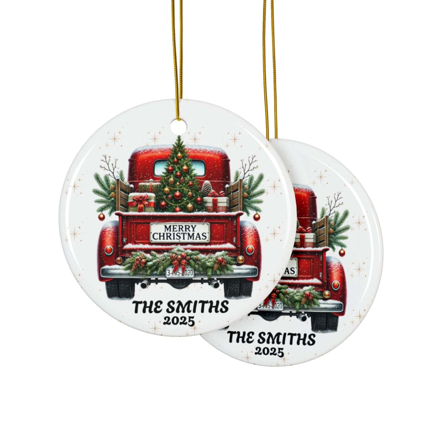 Personalized Old Fashion Christmas Ornament Set (5pcs, 10pcs), Brand63