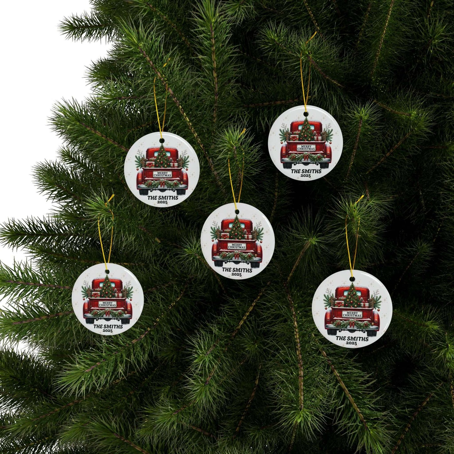 Personalized Old Fashion Christmas Ornament Set (5pcs, 10pcs), Brand63
