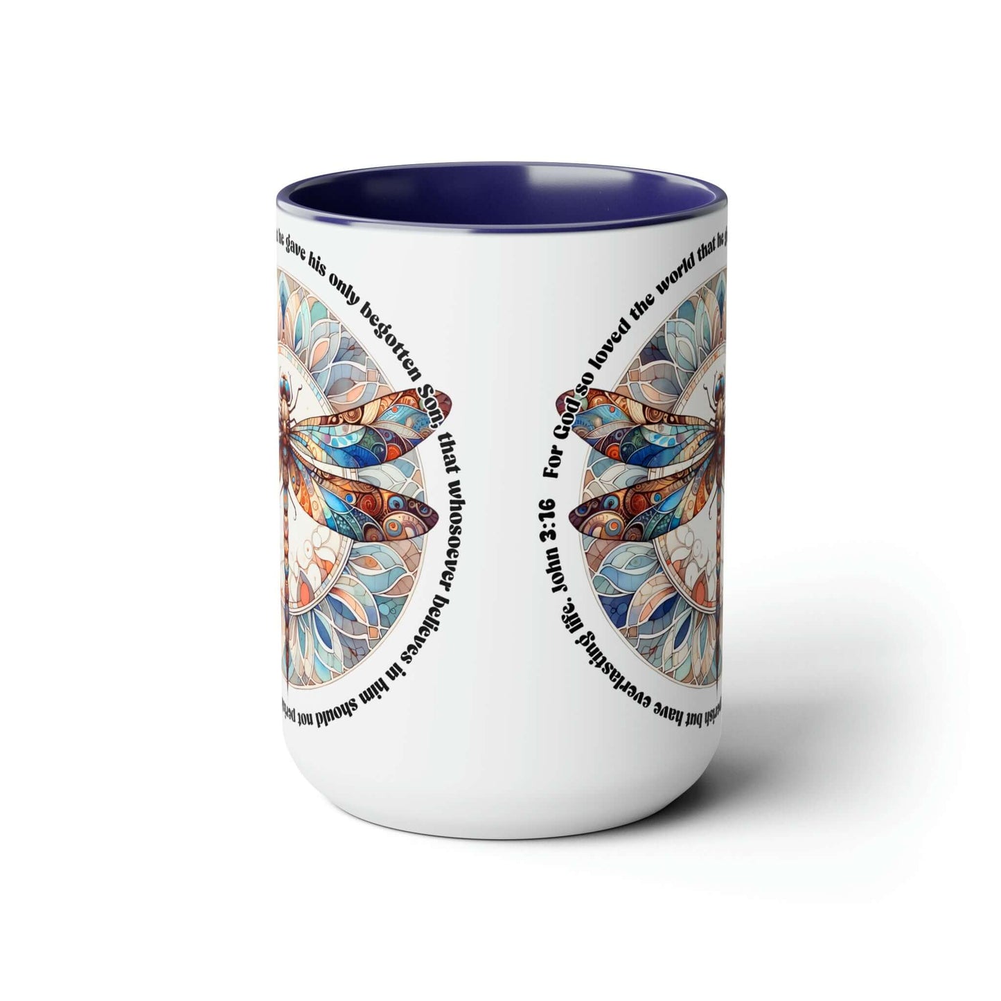 Praise & Worship Coffee Mugs, 15oz | Bible Verse John 3:16, Brand63