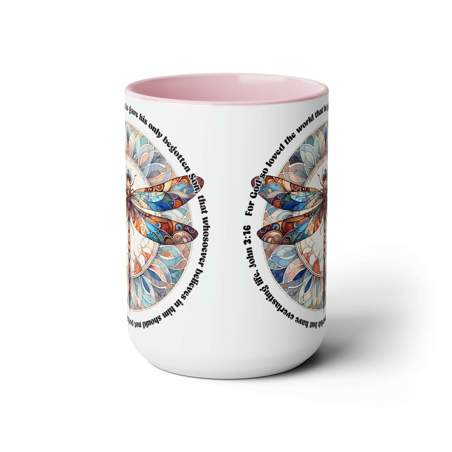 Praise & Worship Coffee Mugs, 15oz | Bible Verse John 3:16, Brand63