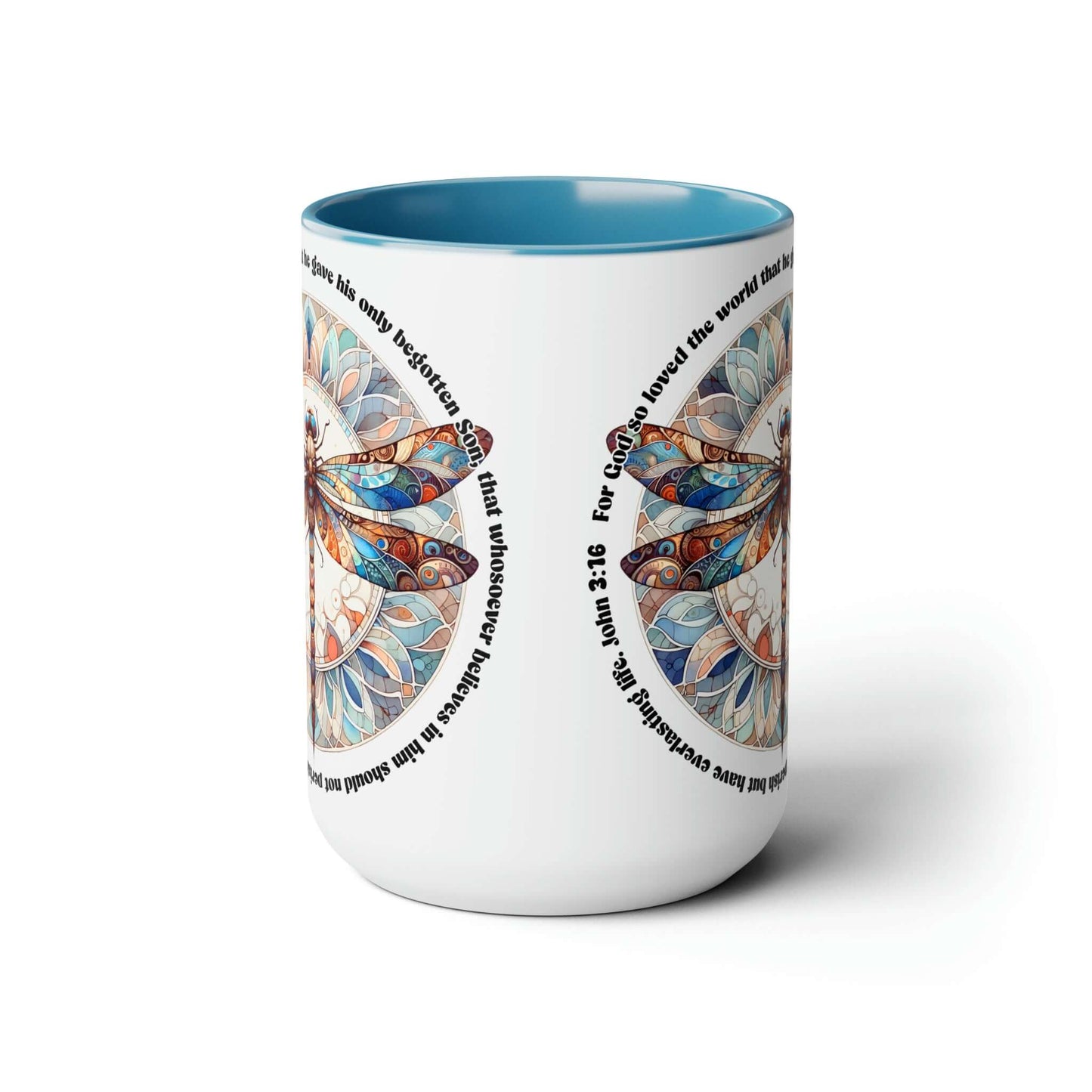 Praise & Worship Coffee Mugs, 15oz | Bible Verse John 3:16, Brand63