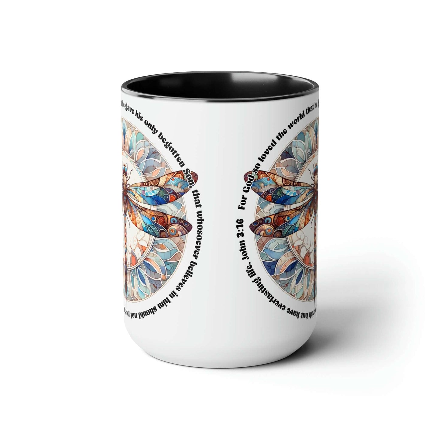 Praise & Worship Coffee Mugs, 15oz | Bible Verse John 3:16, Brand63