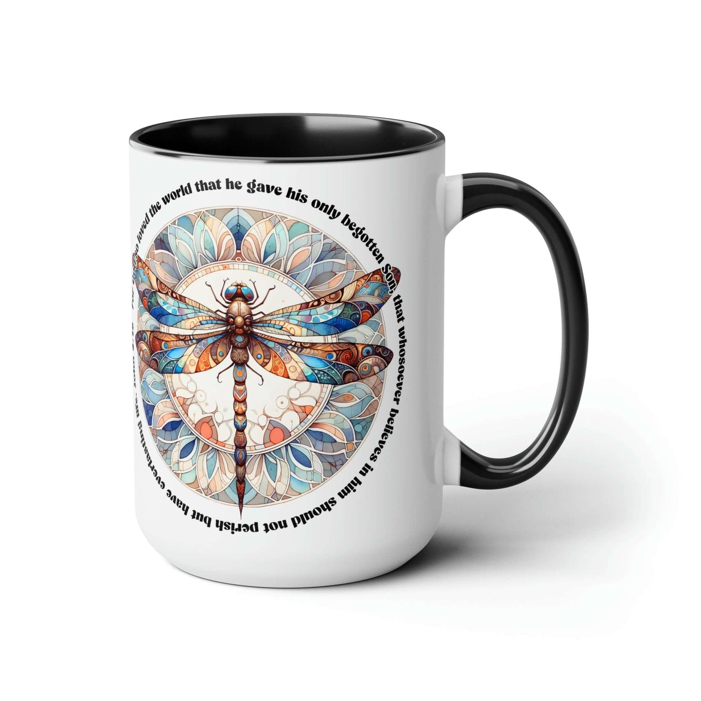 Praise & Worship Coffee Mugs, 15oz | Bible Verse John 3:16, Brand63