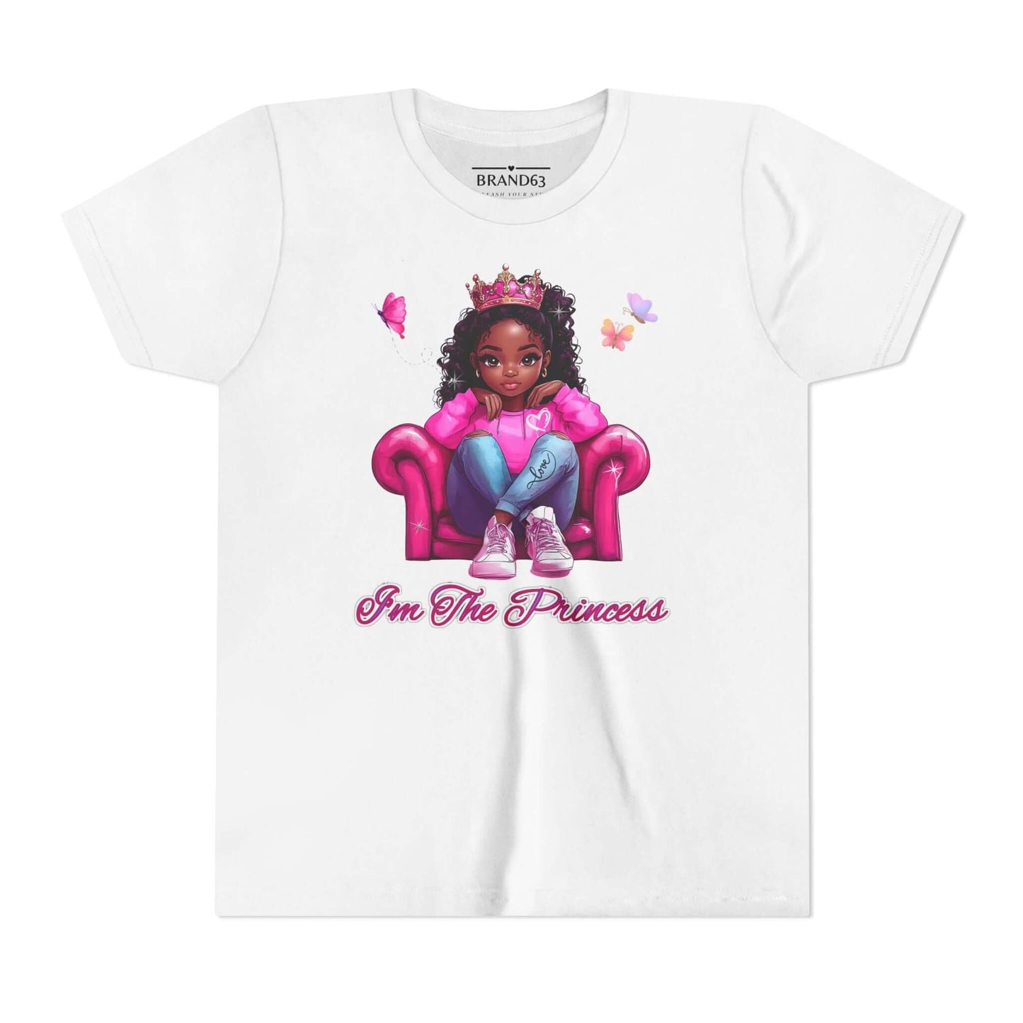 Princess Girl Short Sleeve Tee - Cute & Fun, Brand63
