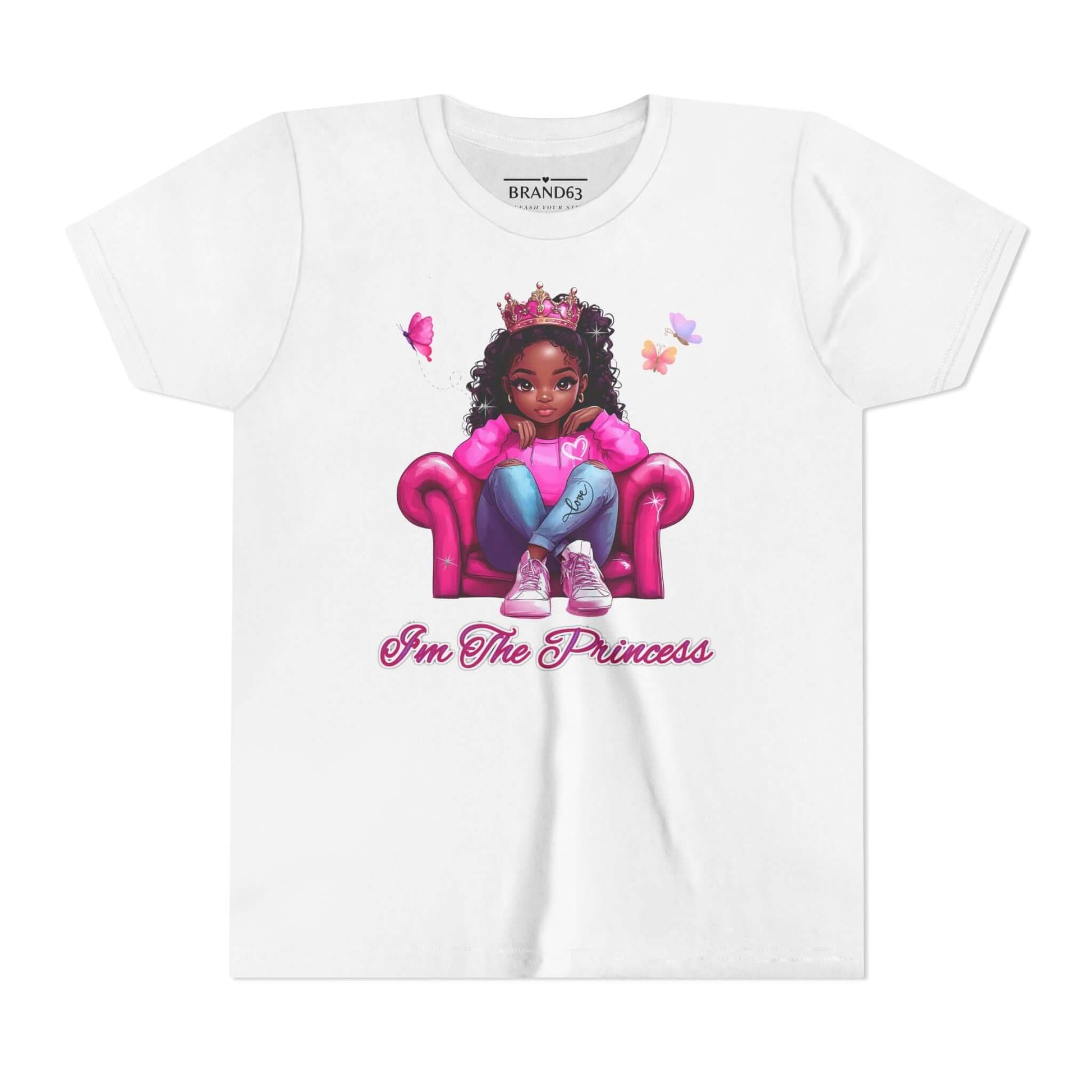Princess Girl Short Sleeve Tee - Cute & Fun, Brand63