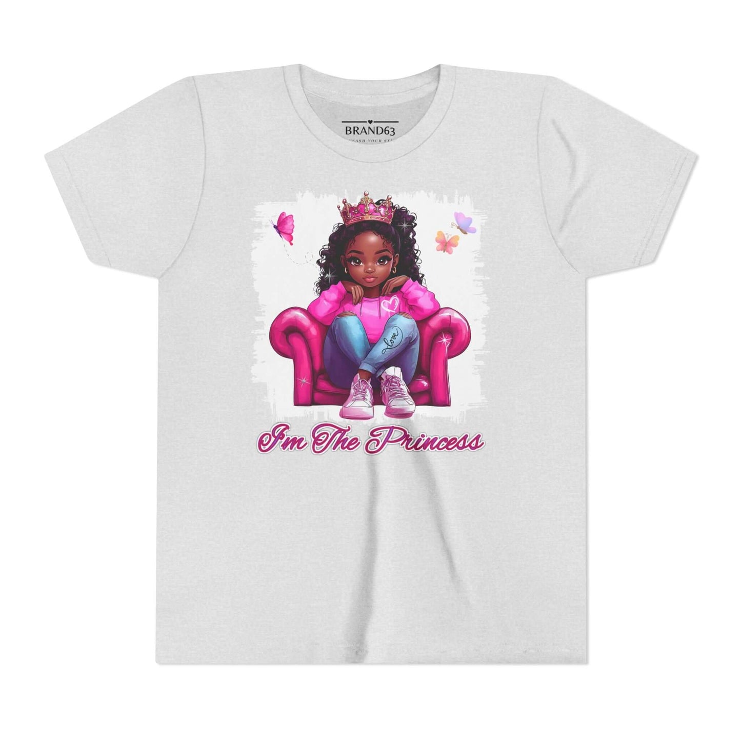 Princess Girl Short Sleeve Tee - Cute & Fun, Brand63