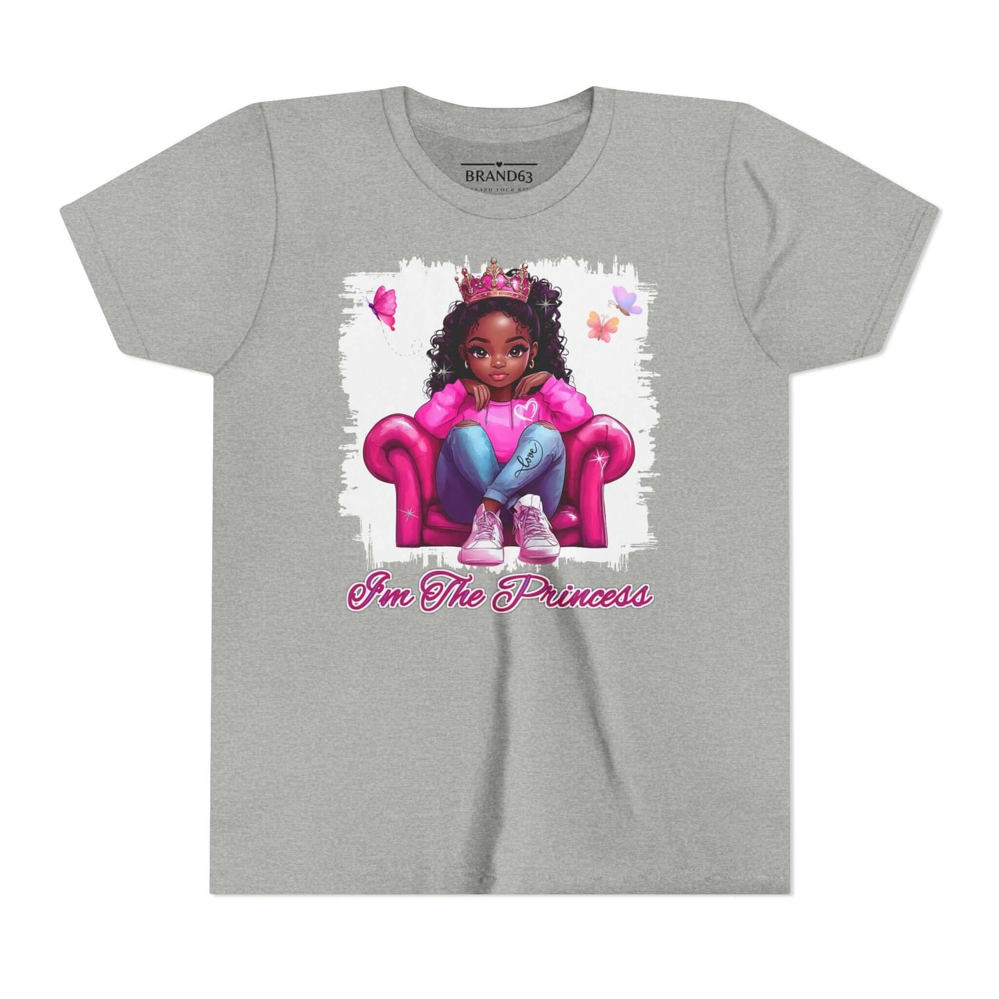 Princess Girl Short Sleeve Tee - Cute & Fun, Brand63