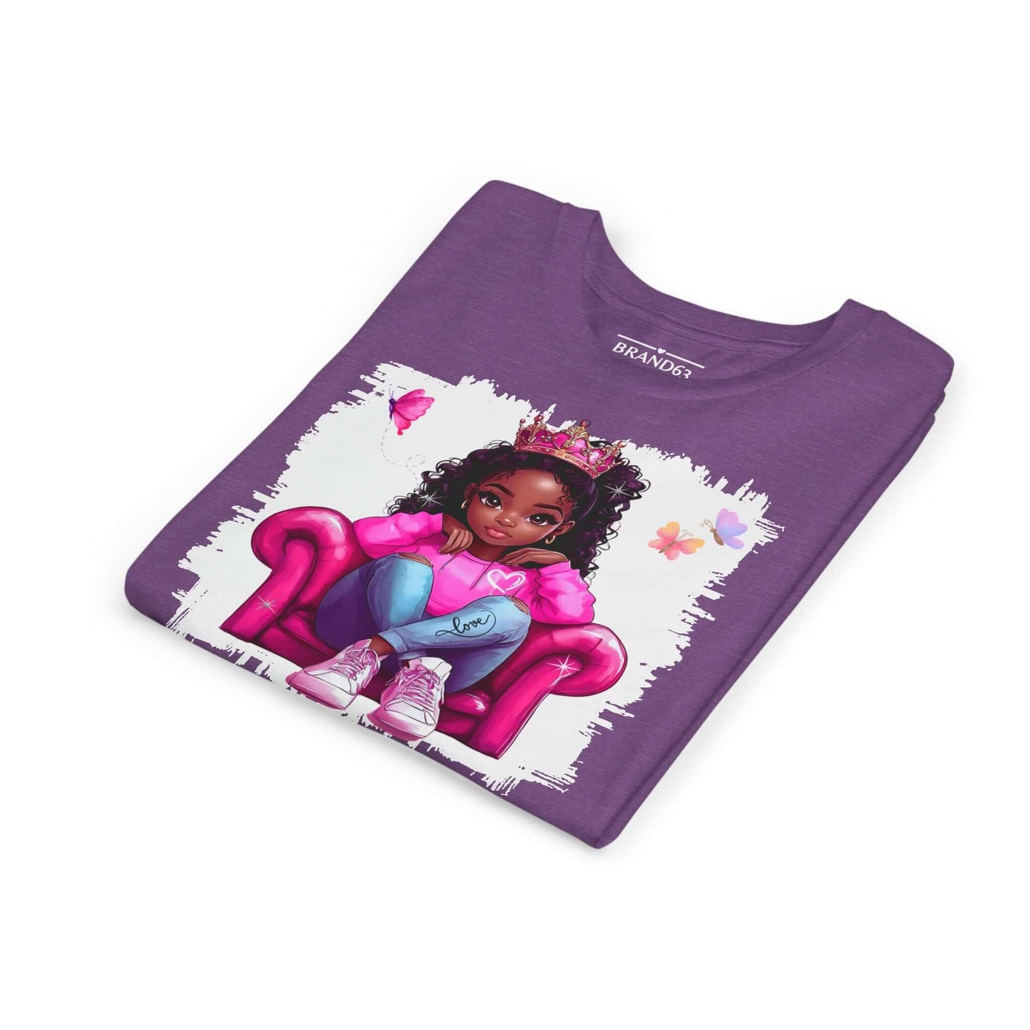 Princess Girl Short Sleeve Tee - Cute & Fun, Brand63