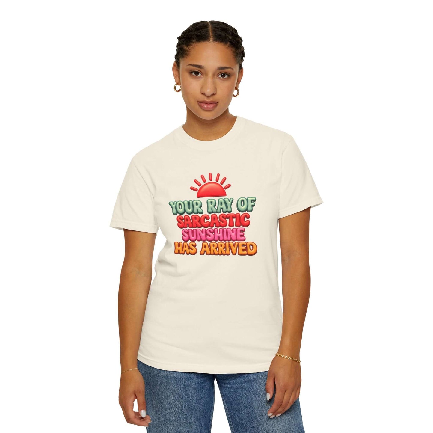 Ray of Sunshine Sarcastic Tee — Faux 3D Graphic T-Shirt