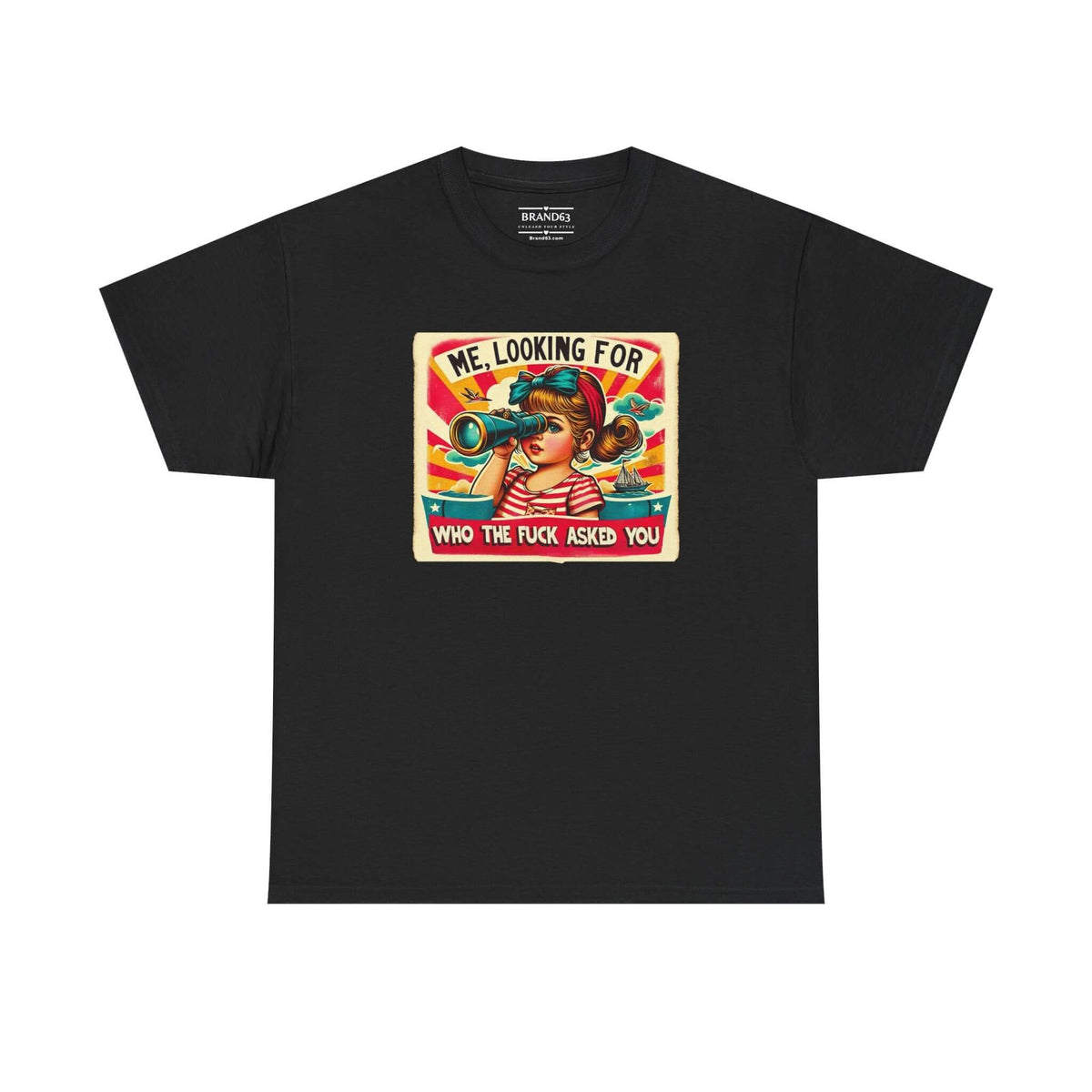 Retro Funny Adult Humor T-shirt, Brand63