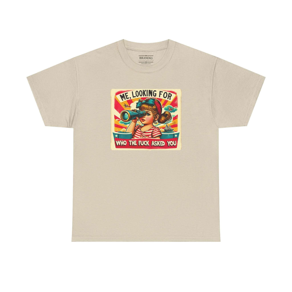 Retro Funny Adult Humor T-shirt, Brand63