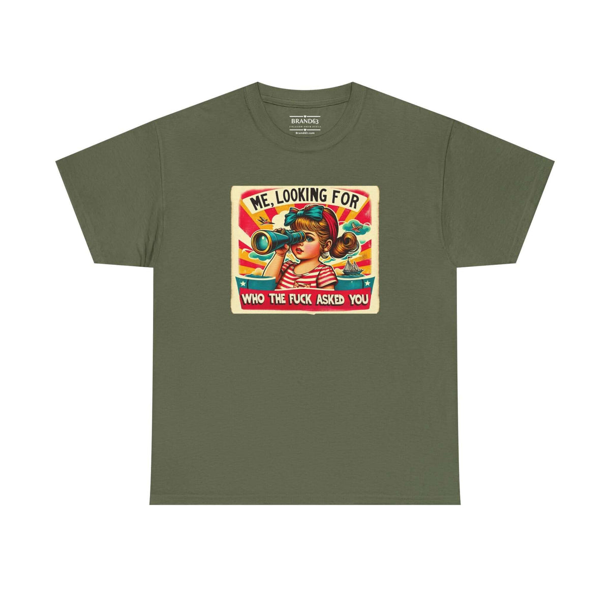 Retro Funny Adult Humor T-shirt, Brand63