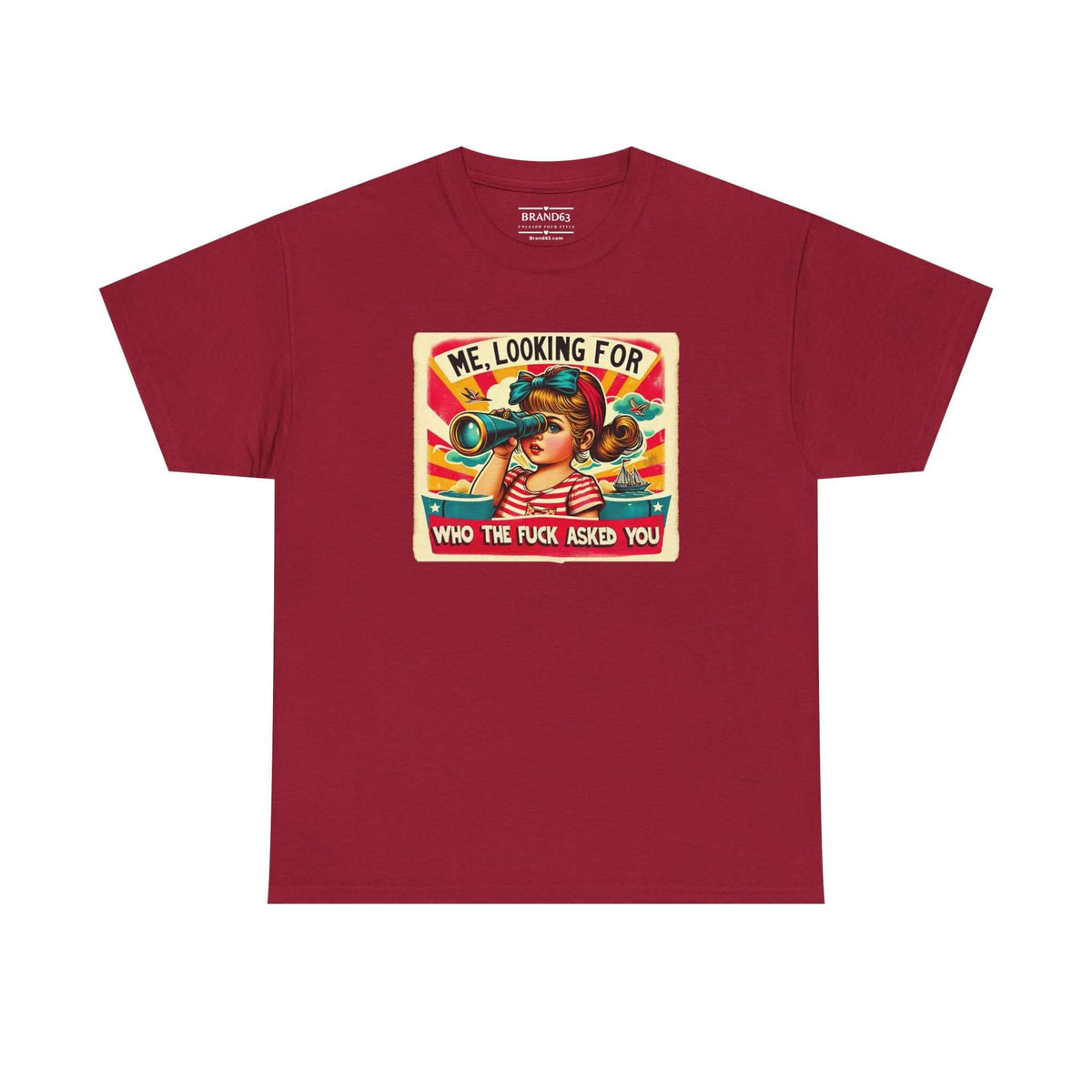 Retro Funny Adult Humor T-shirt, Brand63