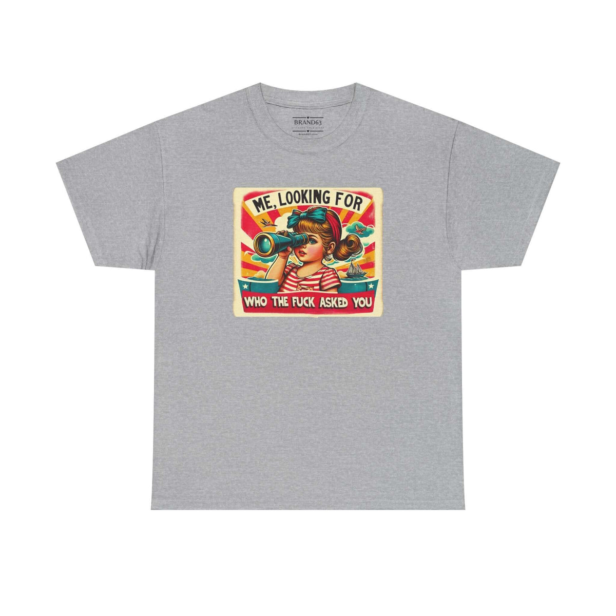 Retro Funny Adult Humor T-shirt, Brand63