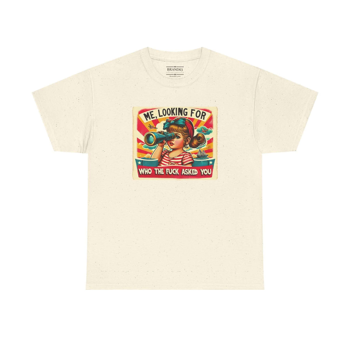 Retro Funny Adult Humor T-shirt, Brand63