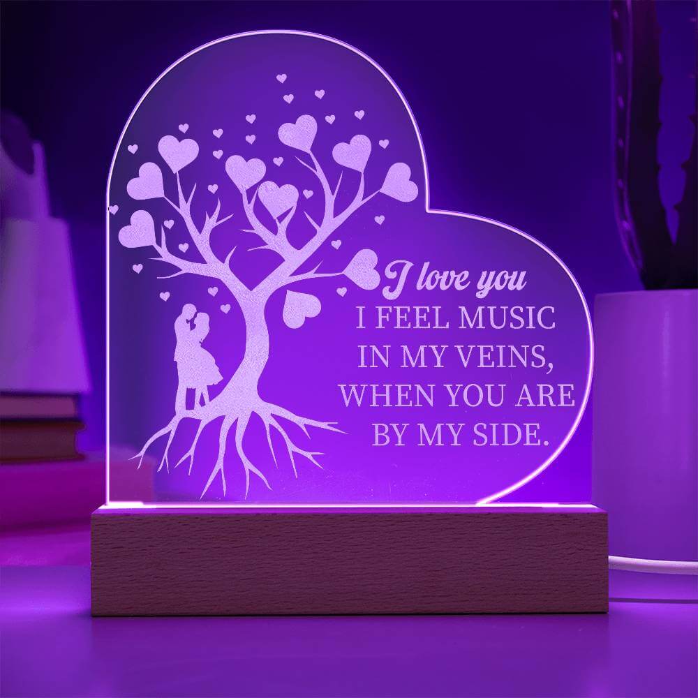 Romantic Embrace LED Acrylic Love Sign, Brand63