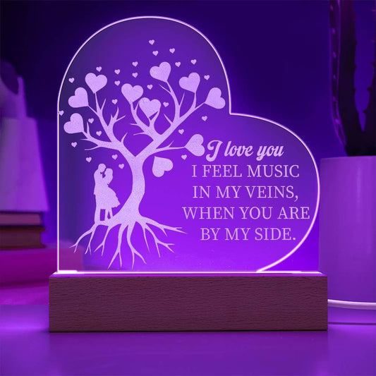 Romantic Embrace LED Acrylic Love Sign, Brand63