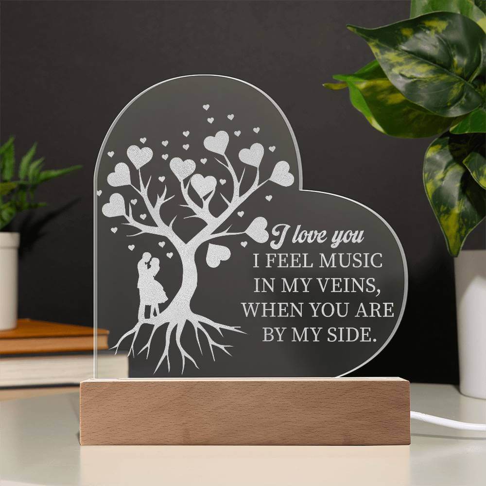 Romantic Embrace LED Acrylic Love Sign, Brand63