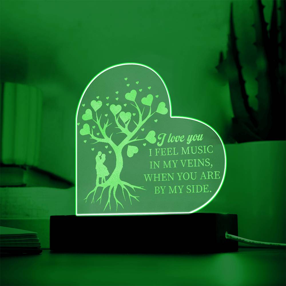 Romantic Embrace LED Acrylic Love Sign, Brand63