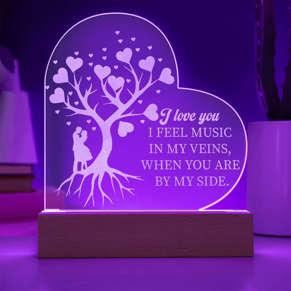 Romantic Embrace LED Acrylic Love Sign, Brand63