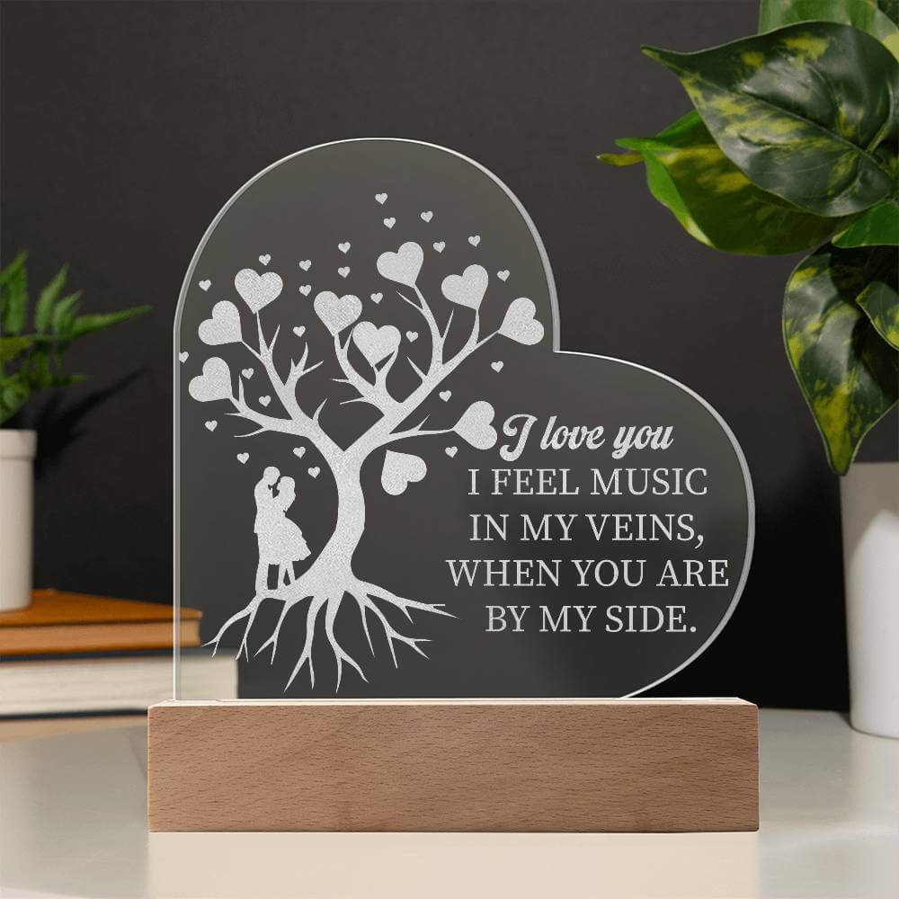 Romantic Embrace LED Acrylic Love Sign, Brand63